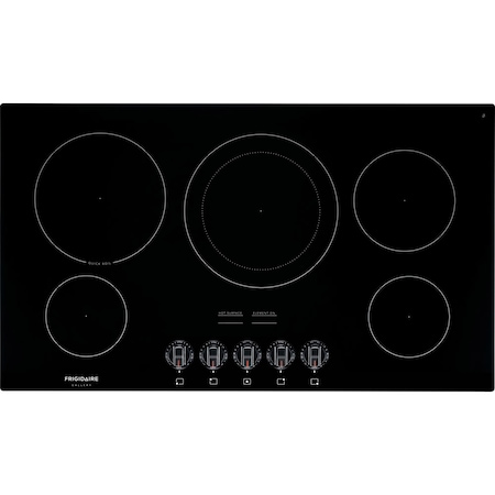 Frigidaire 36-in. Electric Built-In Smooth Top ADA Cooktop, 5 Elements and Express-Select Controls - Black FGEC3648UB
